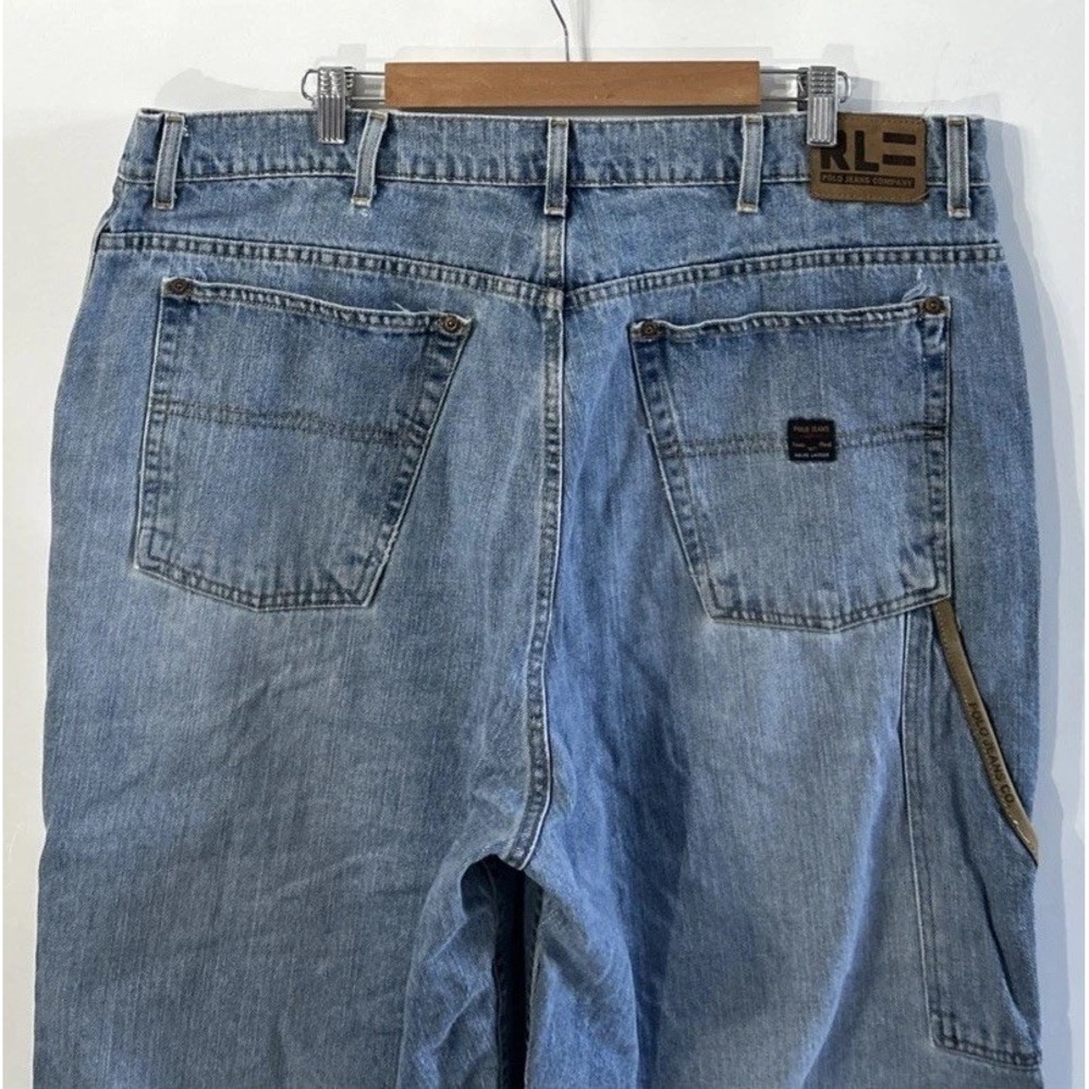 Mens Vintage Ralph Lauren Polo Jeans Co Denim 5 Pocket Carpenter Sz 40 40x36